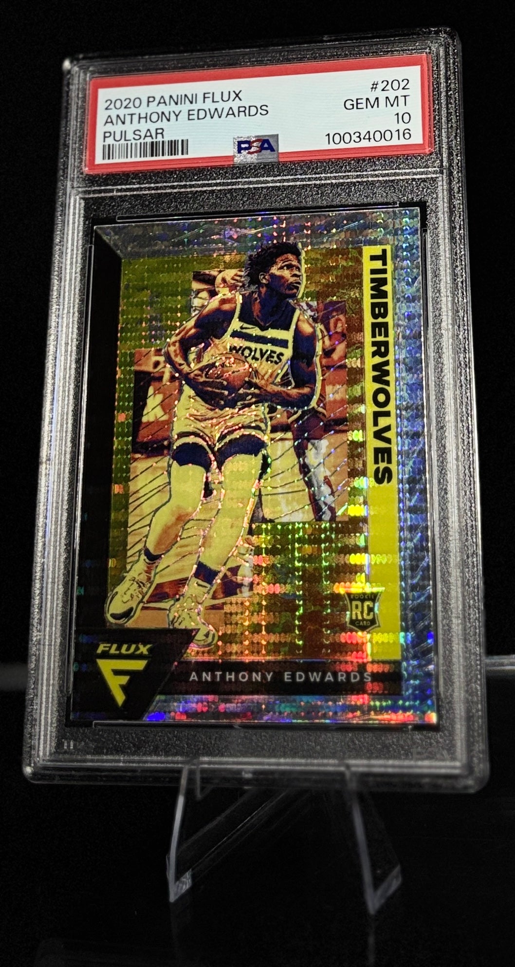 PANINI Flux 2020 Anthony Edwards Pulsar PSA 10