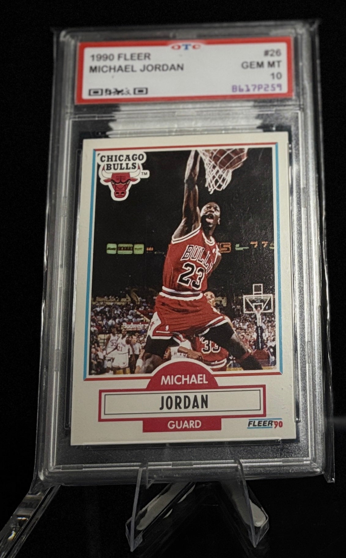 FLEER 1990 Michael Jordan OTC 10