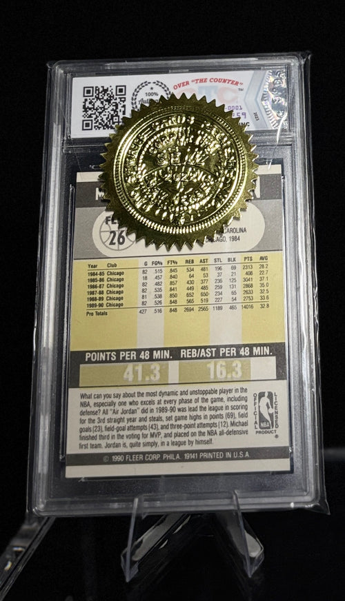 FLEER 1990 Michael Jordan OTC 10