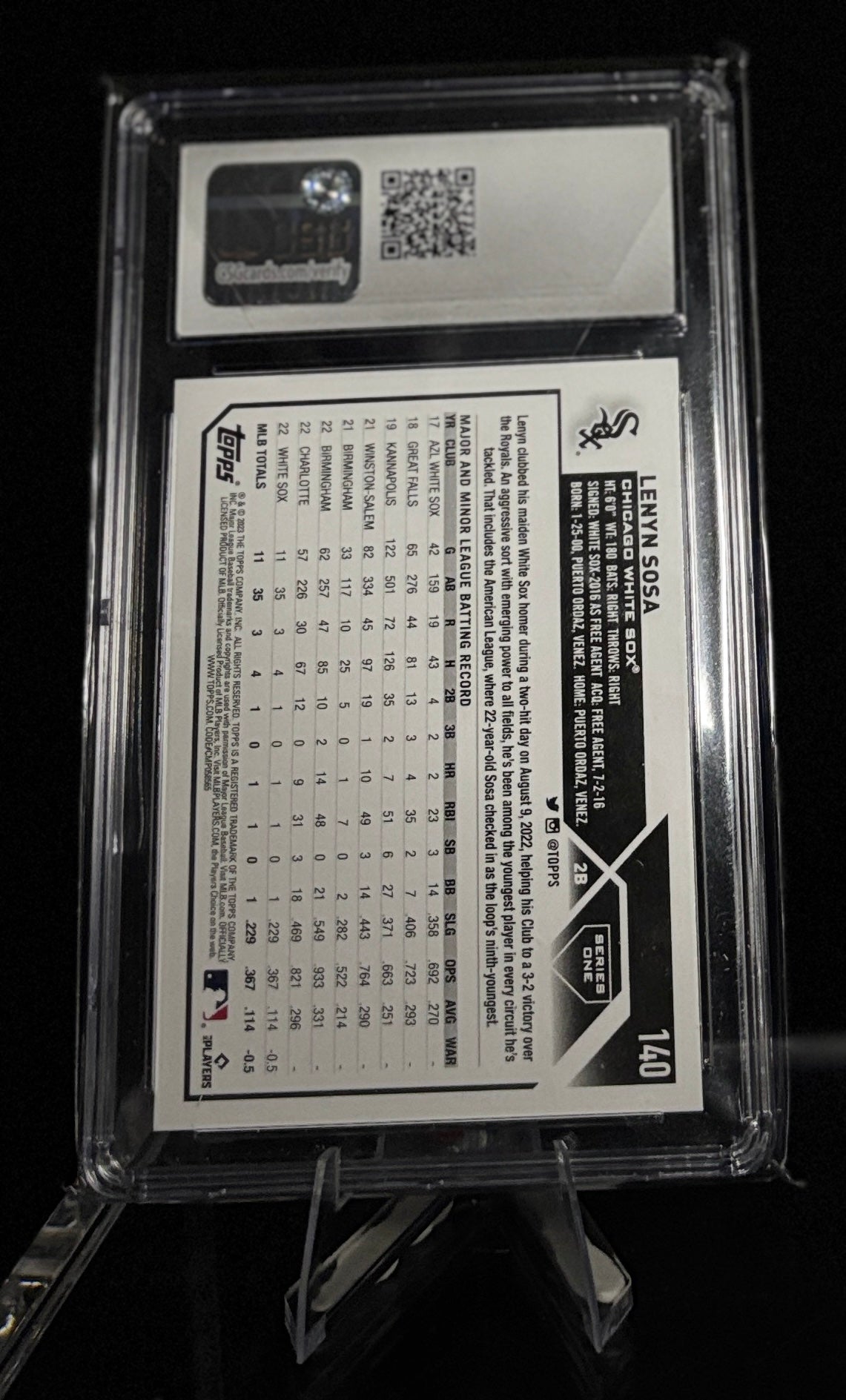 Lenyn Sosa 2023 Topps CGC 10