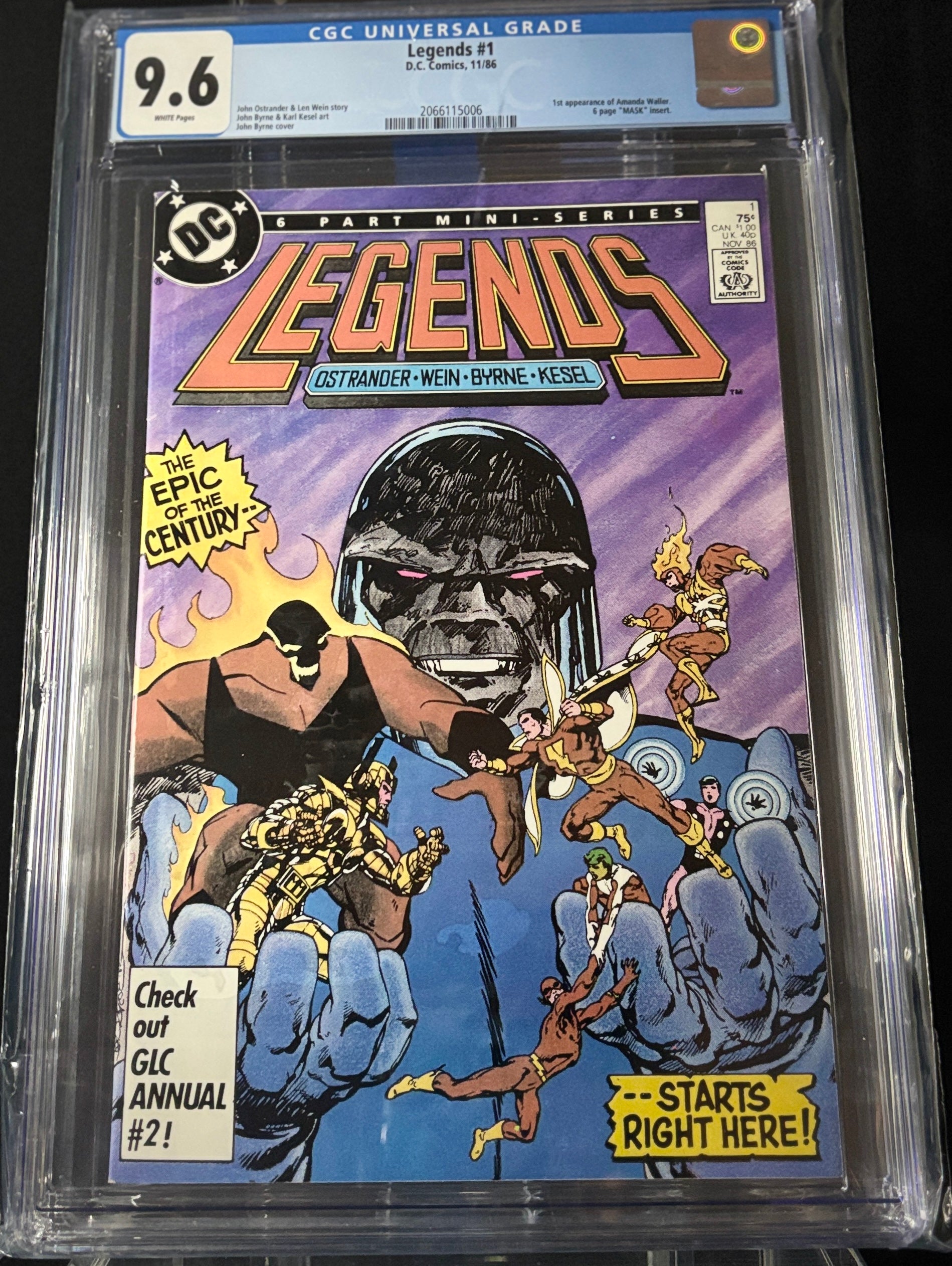 Legends #1 CGC 9.6 First Appearance of Amanda Waller