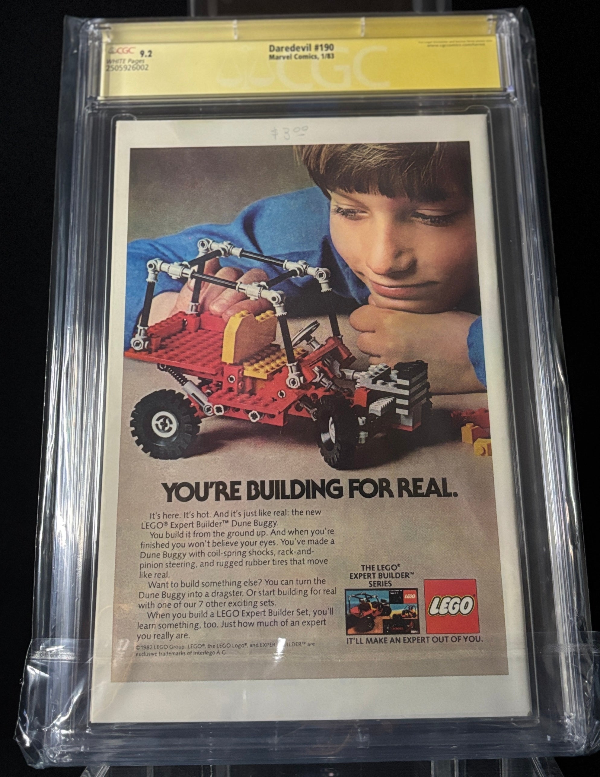 Daredevil #190 CGC 9.2  Frank Miller Auto