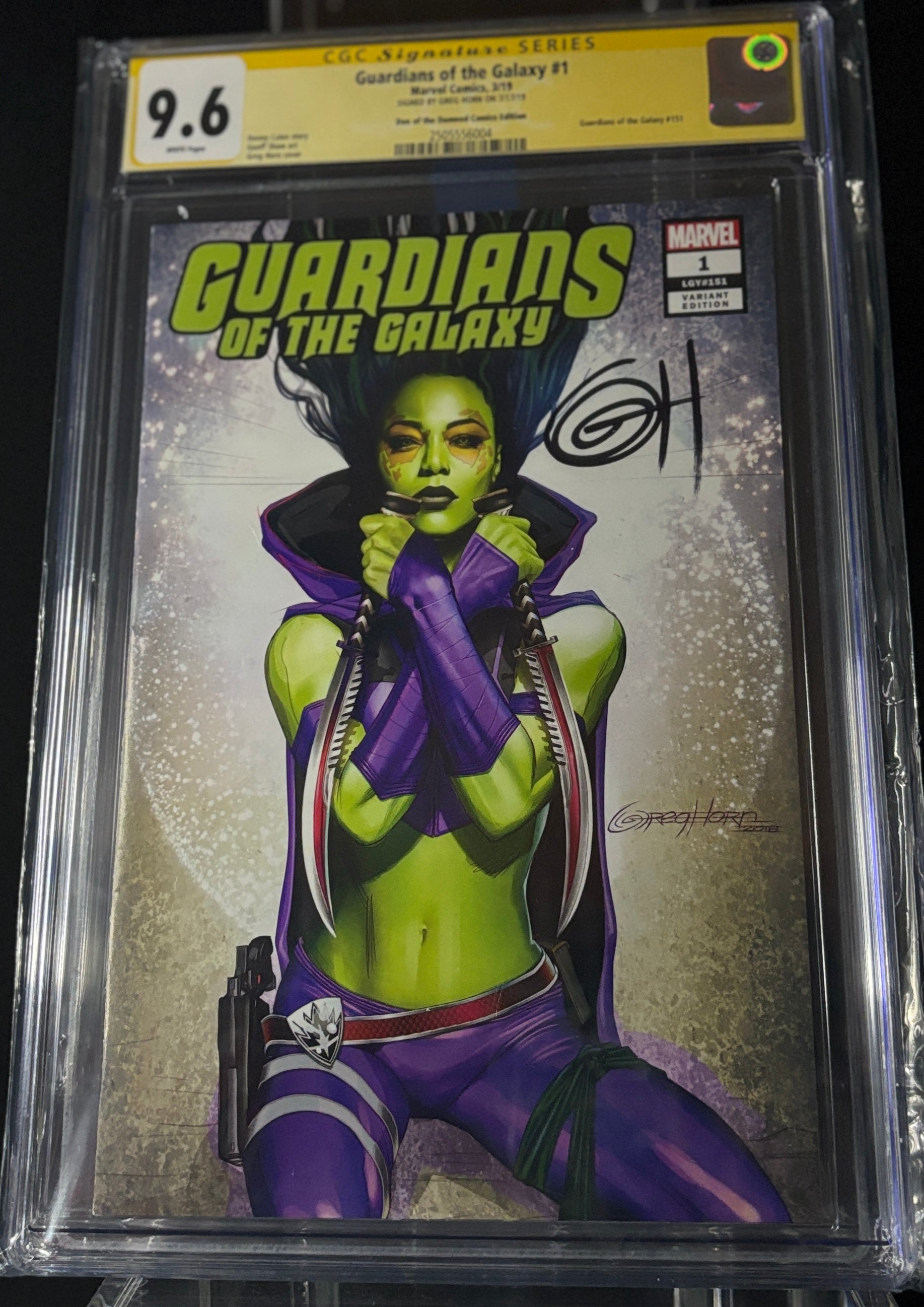 Guardians of the Galaxy #1 CGC 9.6 Greg Horn Auto